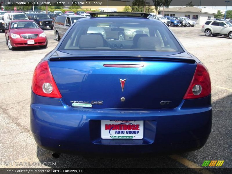 Electric Blue Metallic / Ebony 2007 Pontiac G6 GT Sedan