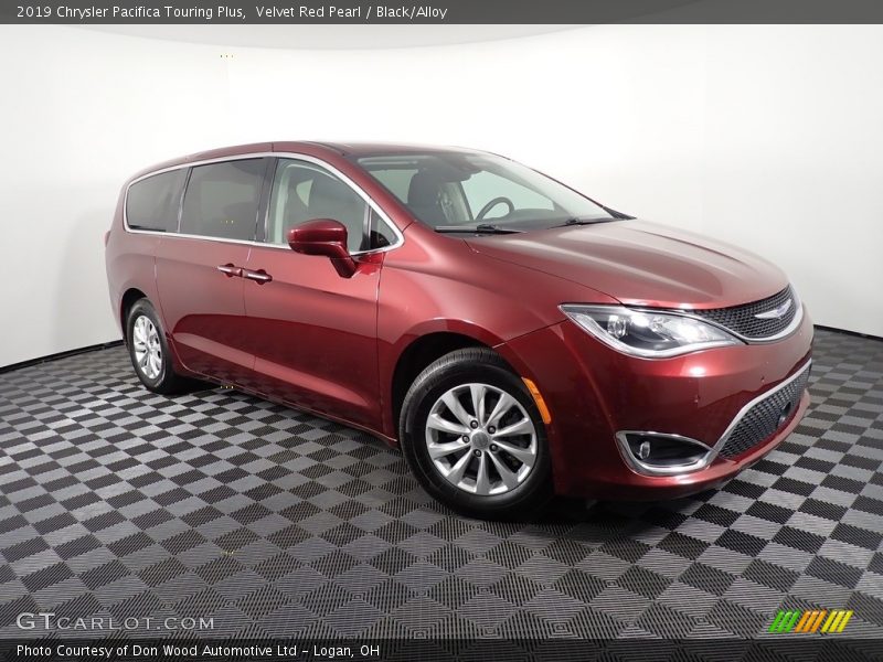 Velvet Red Pearl / Black/Alloy 2019 Chrysler Pacifica Touring Plus