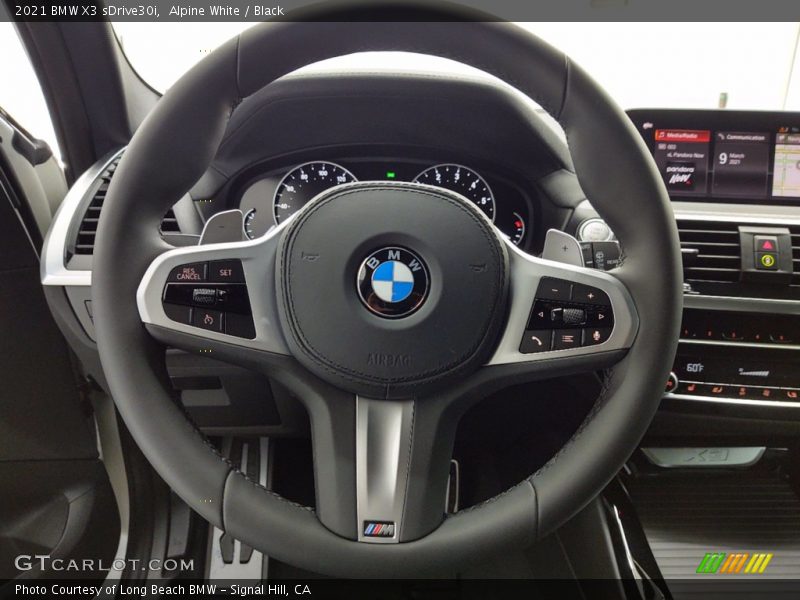 Alpine White / Black 2021 BMW X3 sDrive30i