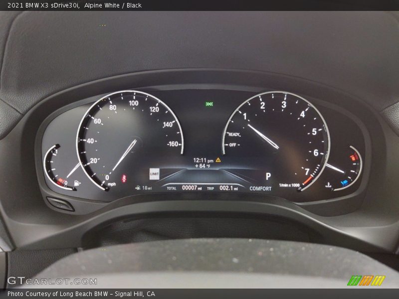 Alpine White / Black 2021 BMW X3 sDrive30i