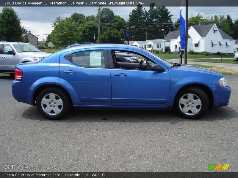 Marathon Blue Pearl / Dark Slate Gray/Light Slate Gray 2008 Dodge Avenger SE