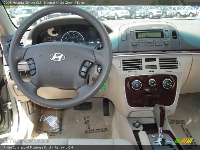 Natural Khaki Green / Beige 2008 Hyundai Sonata GLS