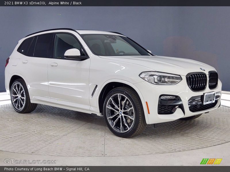 Alpine White / Black 2021 BMW X3 sDrive30i