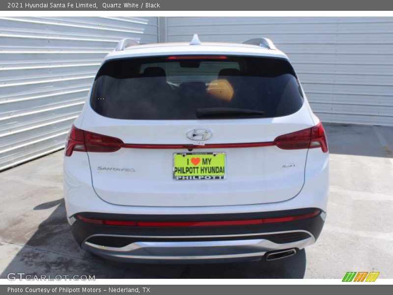 Quartz White / Black 2021 Hyundai Santa Fe Limited