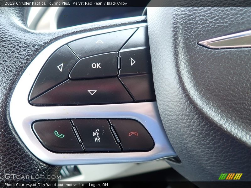 Velvet Red Pearl / Black/Alloy 2019 Chrysler Pacifica Touring Plus