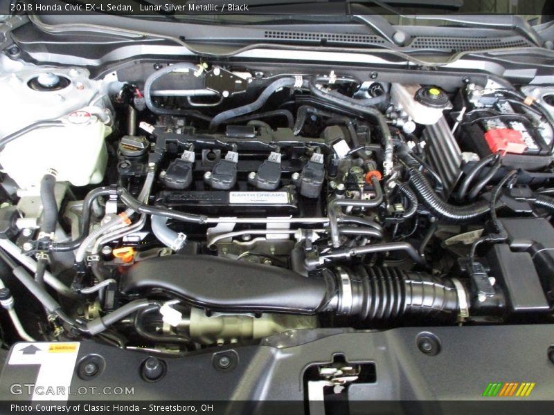  2018 Civic EX-L Sedan Engine - 1.5 Liter Turbocharged DOHC 16-Valve 4 Cylinder