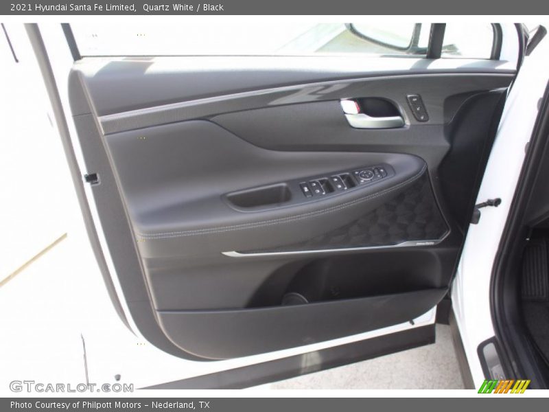 Quartz White / Black 2021 Hyundai Santa Fe Limited