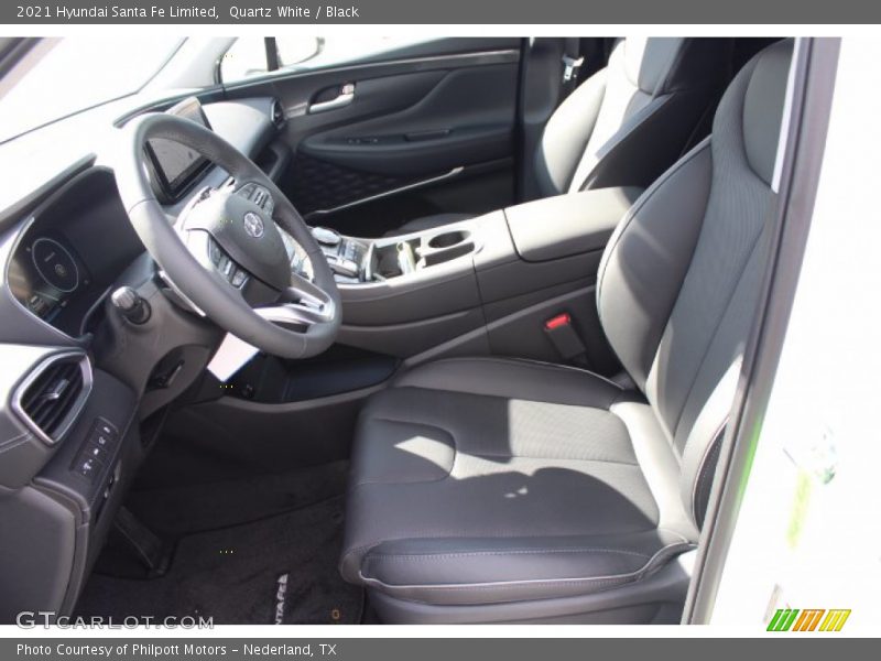 Quartz White / Black 2021 Hyundai Santa Fe Limited