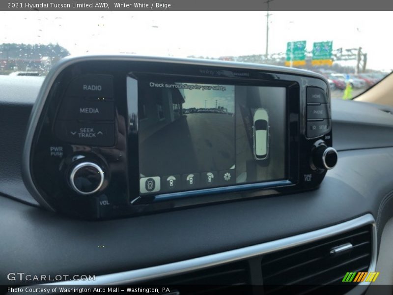 Winter White / Beige 2021 Hyundai Tucson Limited AWD