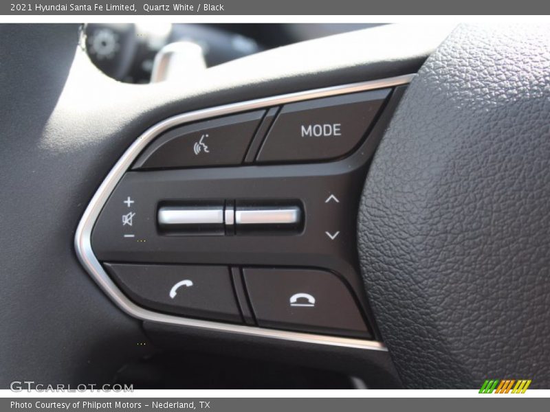 Quartz White / Black 2021 Hyundai Santa Fe Limited