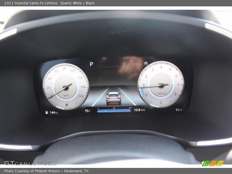 Quartz White / Black 2021 Hyundai Santa Fe Limited
