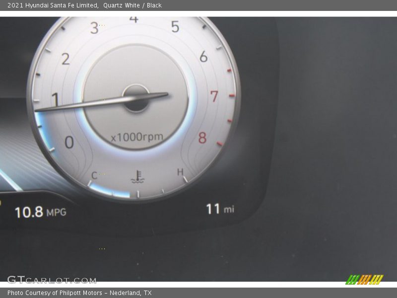 Quartz White / Black 2021 Hyundai Santa Fe Limited