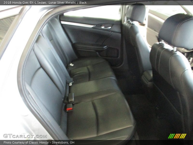 Lunar Silver Metallic / Black 2018 Honda Civic EX-L Sedan