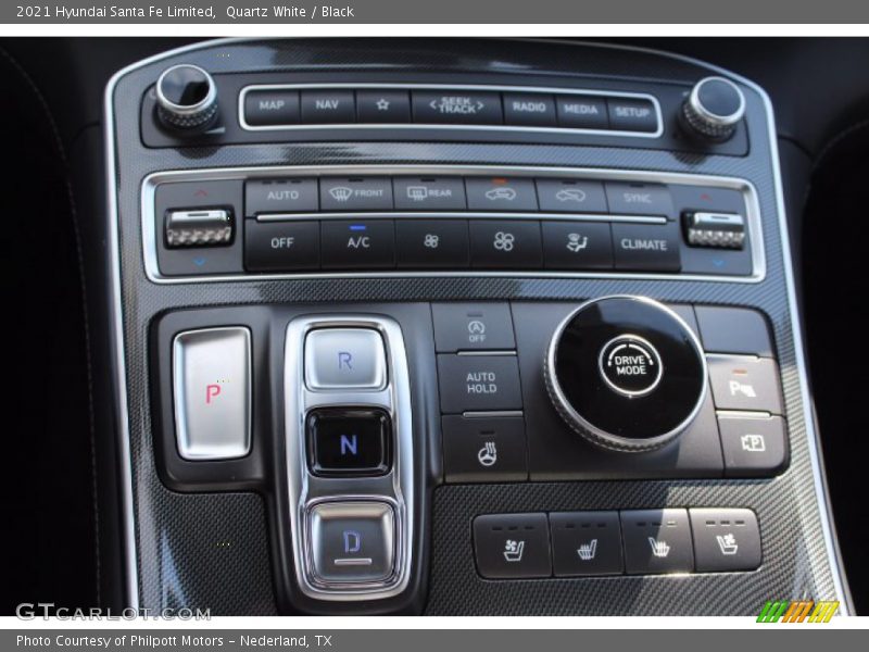 Quartz White / Black 2021 Hyundai Santa Fe Limited