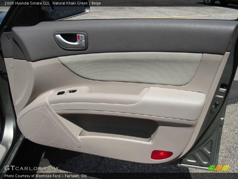 Natural Khaki Green / Beige 2008 Hyundai Sonata GLS