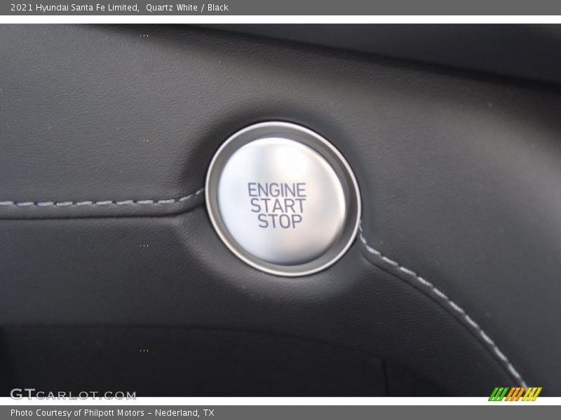 Quartz White / Black 2021 Hyundai Santa Fe Limited