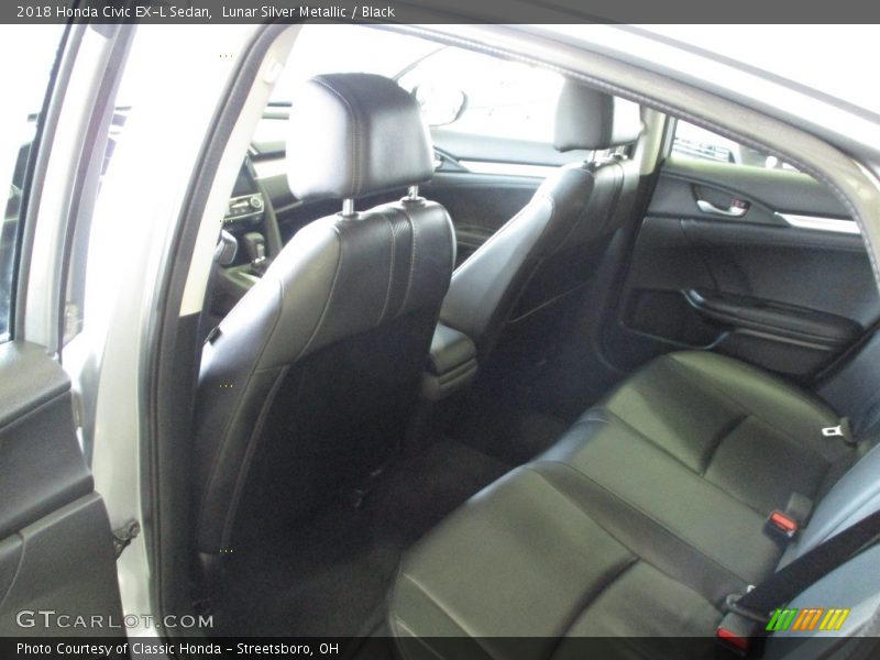 Lunar Silver Metallic / Black 2018 Honda Civic EX-L Sedan