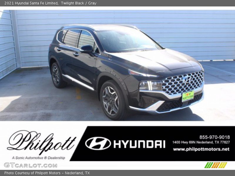 Twilight Black / Gray 2021 Hyundai Santa Fe Limited