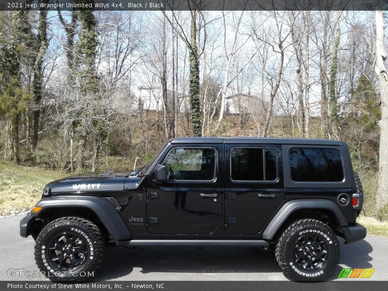 Black / Black 2021 Jeep Wrangler Unlimited Willys 4x4