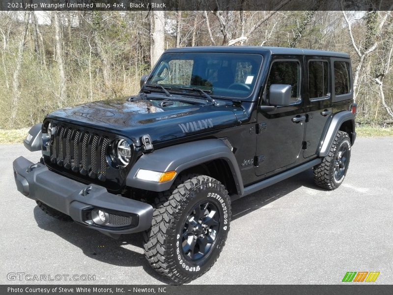 Black / Black 2021 Jeep Wrangler Unlimited Willys 4x4