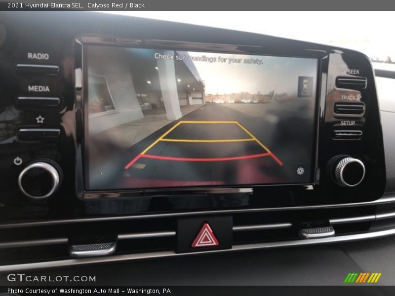 Calypso Red / Black 2021 Hyundai Elantra SEL