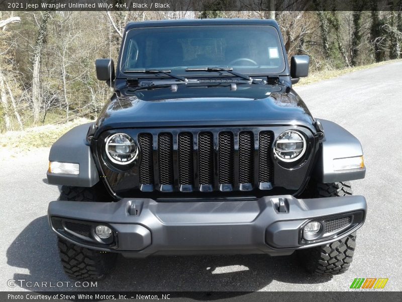 Black / Black 2021 Jeep Wrangler Unlimited Willys 4x4