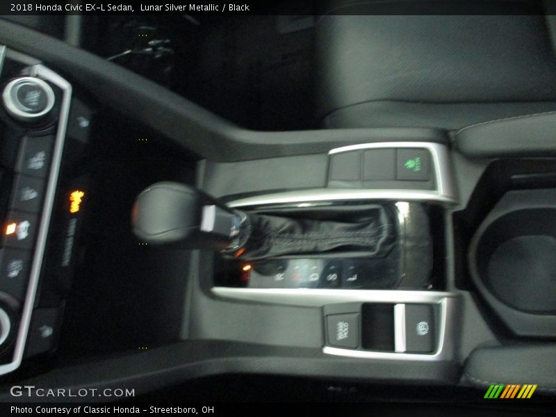 Lunar Silver Metallic / Black 2018 Honda Civic EX-L Sedan