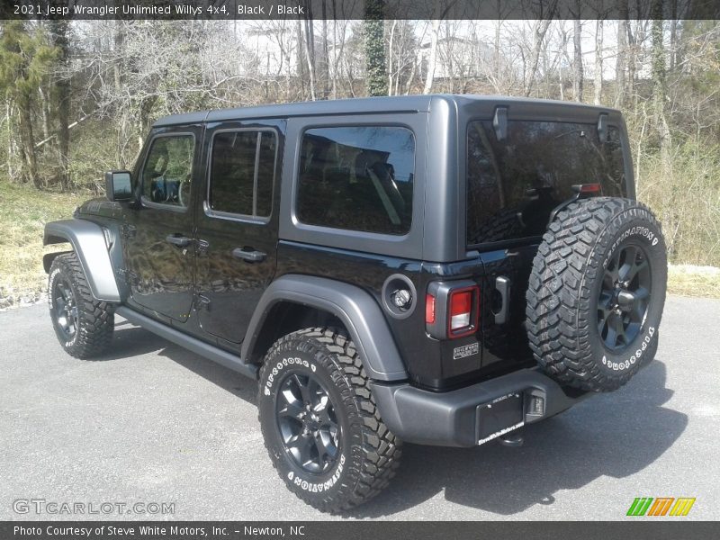 Black / Black 2021 Jeep Wrangler Unlimited Willys 4x4
