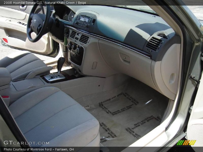 Natural Khaki Green / Beige 2008 Hyundai Sonata GLS