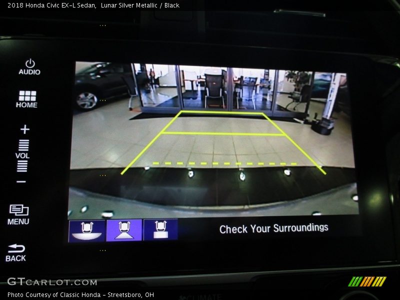 Lunar Silver Metallic / Black 2018 Honda Civic EX-L Sedan