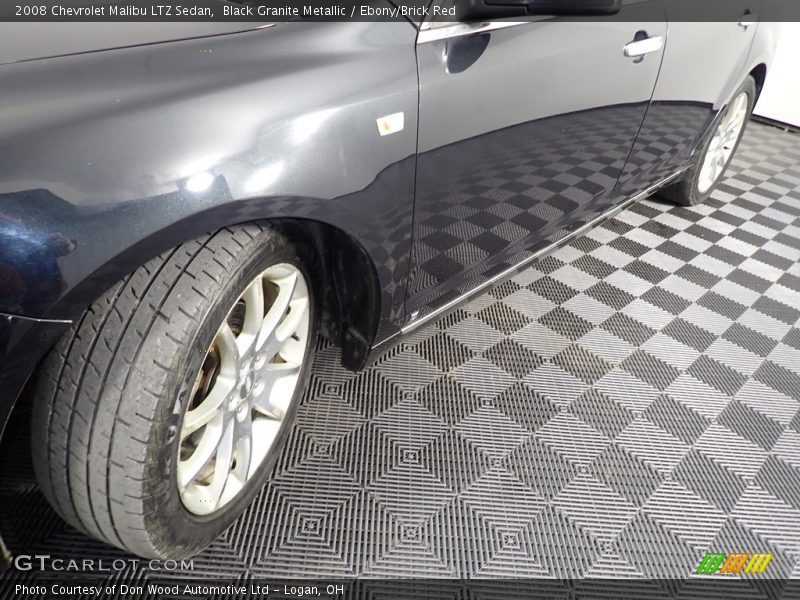 Black Granite Metallic / Ebony/Brick Red 2008 Chevrolet Malibu LTZ Sedan