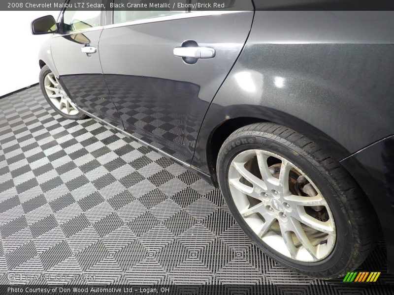 Black Granite Metallic / Ebony/Brick Red 2008 Chevrolet Malibu LTZ Sedan