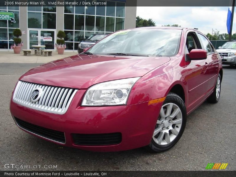 Vivid Red Metallic / Dark Charcoal 2006 Mercury Milan V6