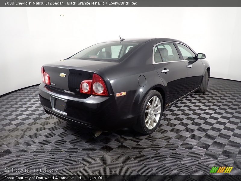 Black Granite Metallic / Ebony/Brick Red 2008 Chevrolet Malibu LTZ Sedan