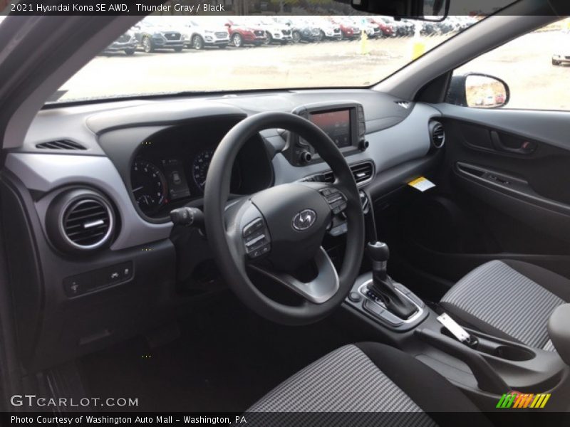 Thunder Gray / Black 2021 Hyundai Kona SE AWD