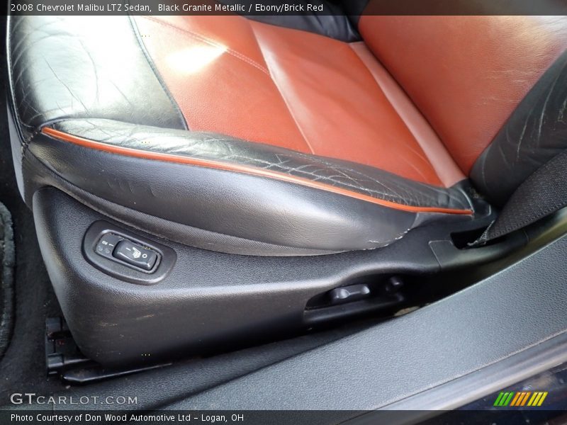 Black Granite Metallic / Ebony/Brick Red 2008 Chevrolet Malibu LTZ Sedan