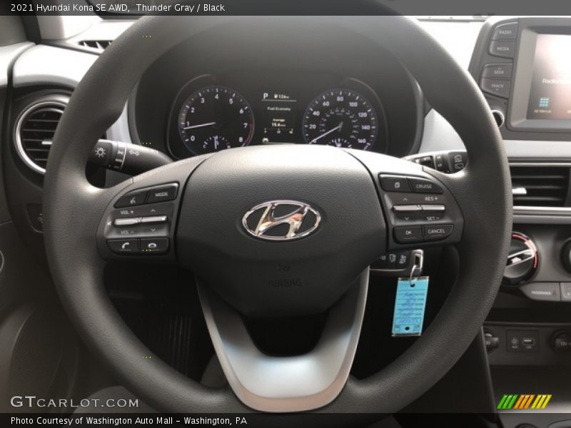 Thunder Gray / Black 2021 Hyundai Kona SE AWD
