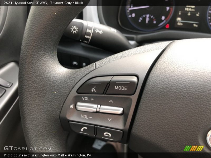 Thunder Gray / Black 2021 Hyundai Kona SE AWD