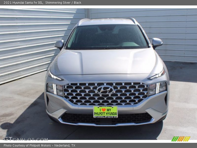 Shimmering Silver / Black 2021 Hyundai Santa Fe SEL