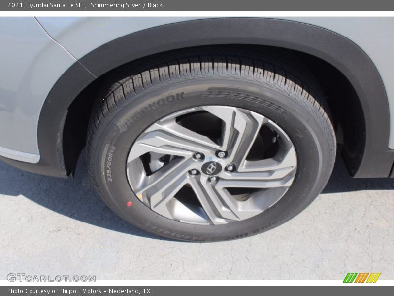 Shimmering Silver / Black 2021 Hyundai Santa Fe SEL