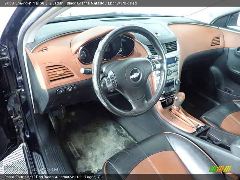 Black Granite Metallic / Ebony/Brick Red 2008 Chevrolet Malibu LTZ Sedan