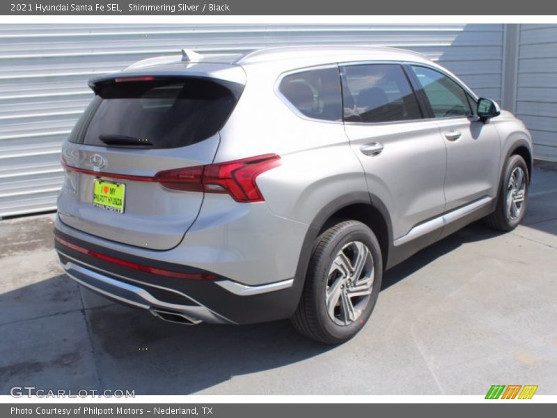 Shimmering Silver / Black 2021 Hyundai Santa Fe SEL