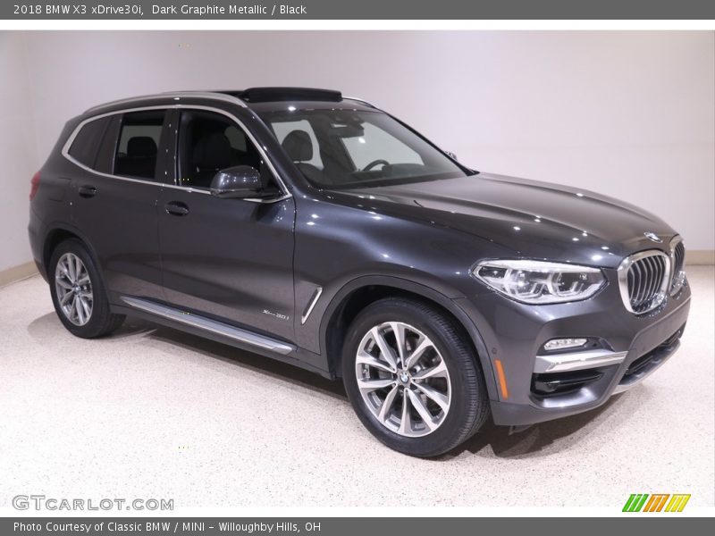 Dark Graphite Metallic / Black 2018 BMW X3 xDrive30i