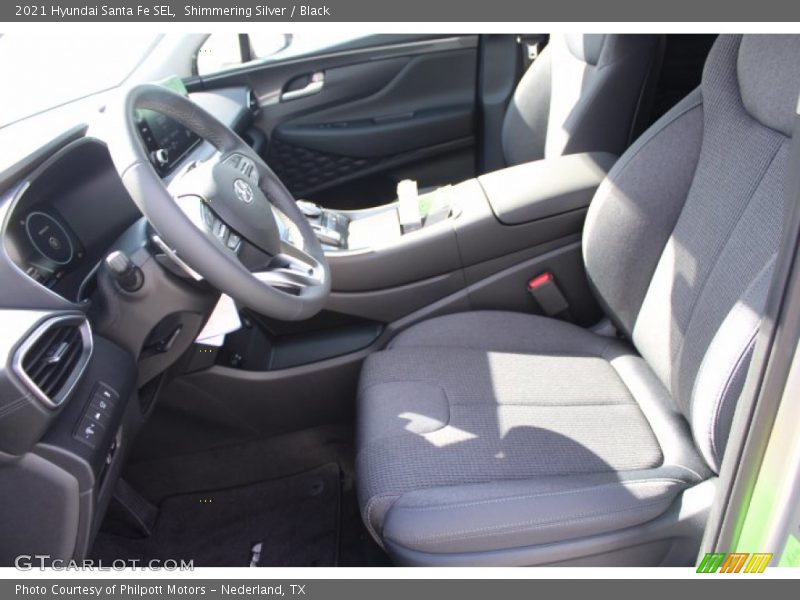 Shimmering Silver / Black 2021 Hyundai Santa Fe SEL