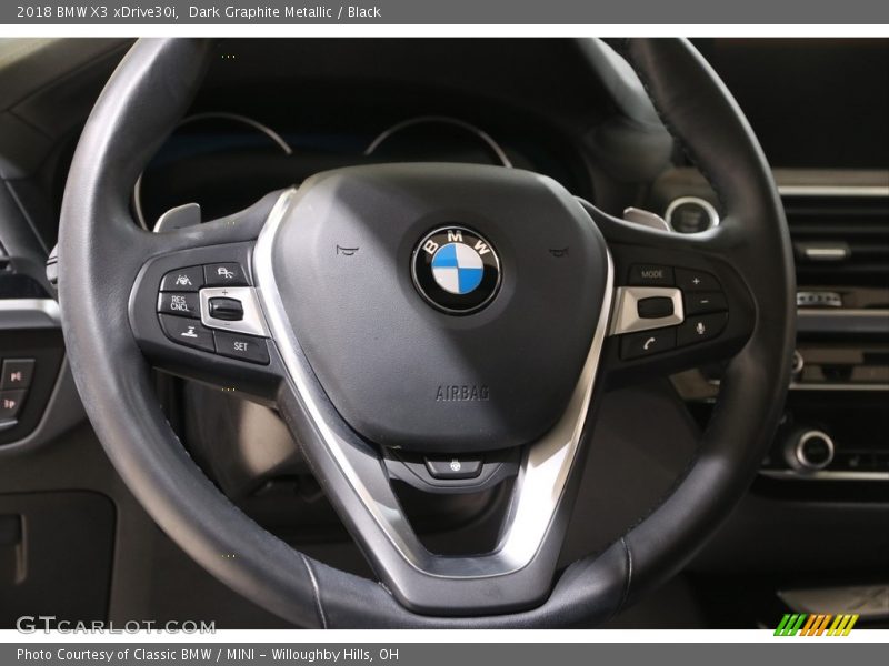 Dark Graphite Metallic / Black 2018 BMW X3 xDrive30i