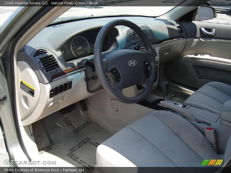 Natural Khaki Green / Beige 2008 Hyundai Sonata GLS