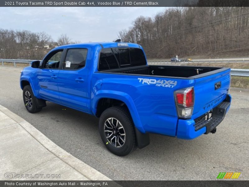 Voodoo Blue / TRD Cement/Black 2021 Toyota Tacoma TRD Sport Double Cab 4x4