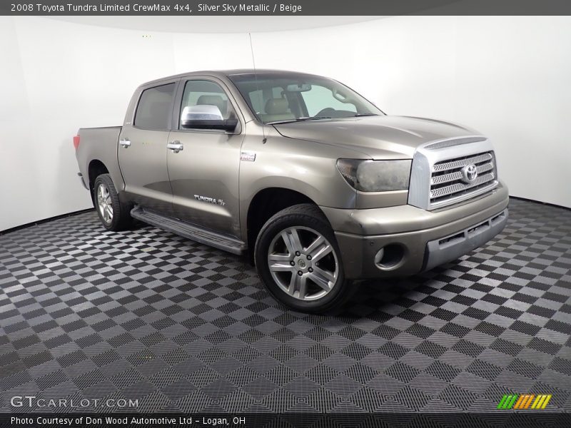 Silver Sky Metallic / Beige 2008 Toyota Tundra Limited CrewMax 4x4