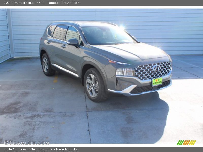 Hampton Gray / Black 2021 Hyundai Santa Fe SEL
