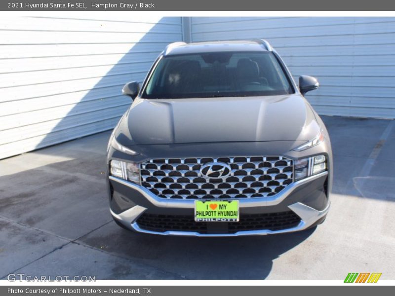 Hampton Gray / Black 2021 Hyundai Santa Fe SEL